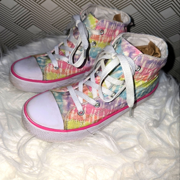 High top tie dye sneakers - Picture 3 of 10